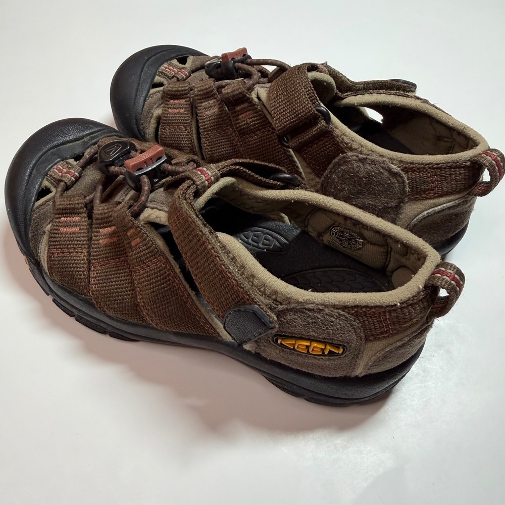 Keen Newport H2 Kids Waterproof Sandals Brown Red Bungee Strap Size 13 US - Picture 3 of 7